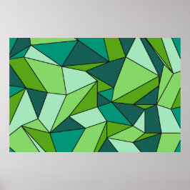 Shades van Groene Extra Grote Druk Poster