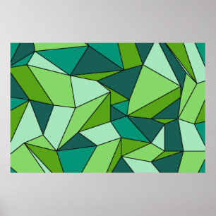 Shades van Groene Extra Grote Druk Poster