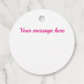 Shades van het diamantpatroon van fuchsia bedankjes labels (Achterkant)