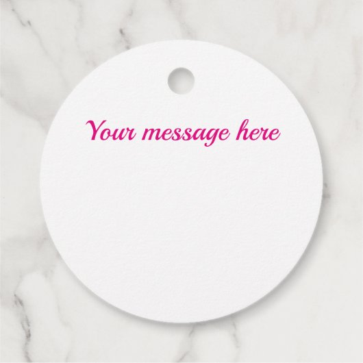 Shades van het diamantpatroon van fuchsia bedankjes labels (Achterkant)