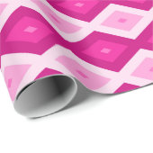Shades van het diamantpatroon van fuchsia cadeaupapier (Rol Hoek)