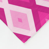 Shades van het diamantpatroon van fuchsia fleece deken (Hoek)