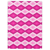 Shades van het diamantpatroon van fuchsia klembord (Achterkant)