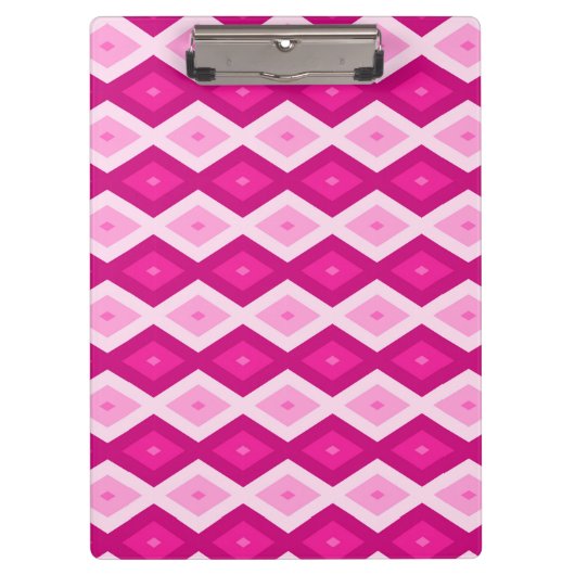 Shades van het diamantpatroon van fuchsia klembord (Voorkant)
