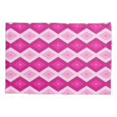Shades van het diamantpatroon van fuchsia kussensloop (Achterkant)