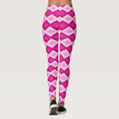 Shades van het diamantpatroon van fuchsia leggings (Achterkant)