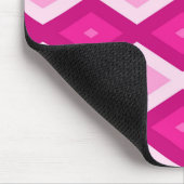 Shades van het diamantpatroon van fuchsia muismat (Hoek)