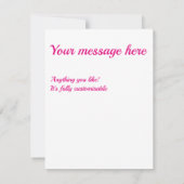 Shades van het diamantpatroon van fuchsia RSVP kaartje (Achterkant)