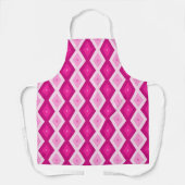 Shades van het diamantpatroon van fuchsia schort (Voorkant)