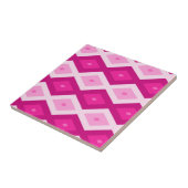 Shades van het diamantpatroon van fuchsia tegeltje (Zijkant)
