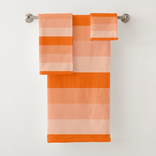 Shades van Oranje stripes Bad Handdoek (Insitu)