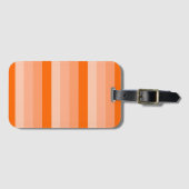 Shades van Oranje stripes Bagagelabel (Voorkant (horizontaal))