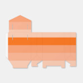 Shades van Oranje stripes Bedankdoosjes (Uitgevouwen)