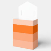 Shades van Oranje stripes Bedankdoosjes (Geopend)