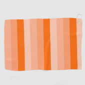 Shades van Oranje stripes Golfhanddoek (Horizontaal)