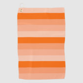 Shades van Oranje stripes Golfhanddoek (Voorkant)
