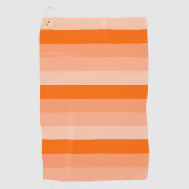 Shades van Oranje stripes Golfhanddoek