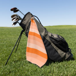 Shades van Oranje stripes Golfhanddoek