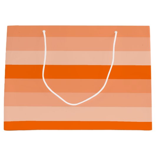 Shades van Oranje stripes Groot Cadeauzakje (Voorkant)