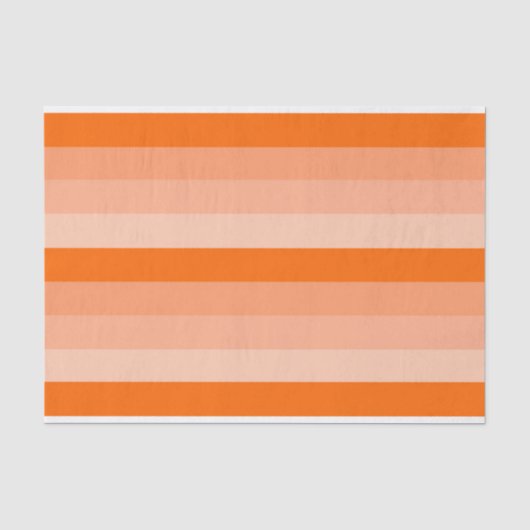 Shades van Oranje stripes Tissuepapier (Voorkant)