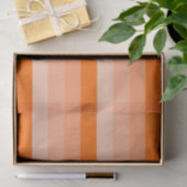 Shades van Oranje stripes Tissuepapier (Geschenk)