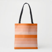 Shades van Oranje stripes Tote Bag (Voorkant)
