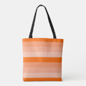 Shades van Oranje stripes Tote Bag (Achterkant)