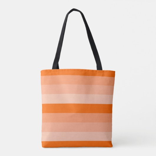 Shades van Oranje stripes Tote Bag (Achterkant)