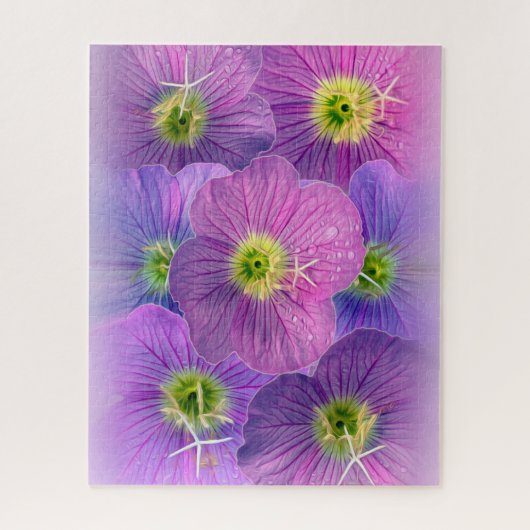 Shades van paars legpuzzel (Verticaal)