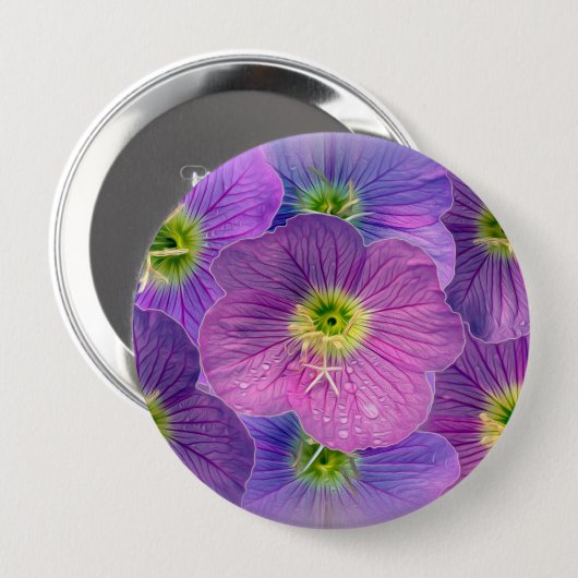 Shades van paars ronde button 4,0 cm (Voorkant /achterkant)