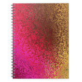 Shades van Paars, roze, bruin en goudvormig Multom Notitieboek (Voorkant)