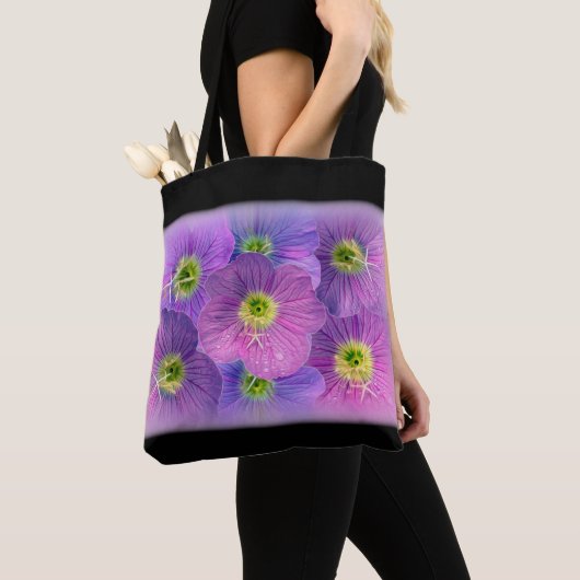 Shades van paars tote bag (Dichtbij)