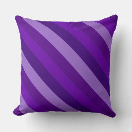 Shades van Paarse diagonaalstaven Kussen