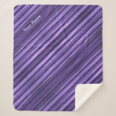 Shades van Paarse diagonaalstaven, speciaal gepers Sherpa Deken (Voorkant)