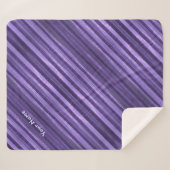 Shades van Paarse diagonaalstaven, speciaal gepers Sherpa Deken (Voorkant (horizontaal))