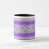 Shades van Paarse Knitting "moet dat ♥!" KoffieMok Mok (Midden)