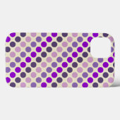 Shades van Paarse Polka Dots van Shirley Taylor Case-Mate iPhone Case (Achterkant (horizontaal))