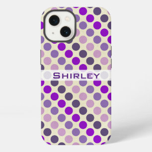 Shades van Paarse Polka Dots van Shirley Taylor iPhone 13 Hoesje
