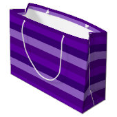 Shades van Paarse Stripes Groot Cadeauzakje (Achterkant Gekanteld)