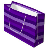 Shades van Paarse Stripes Groot Cadeauzakje (Voorkant Gekanteld)