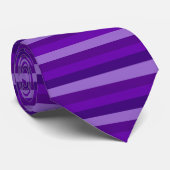 Shades van Paarse Stripes Stropdas (Opgerold)