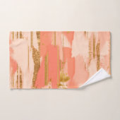 Shades van perzik en goudberoerten bad handdoek (Handdoek)