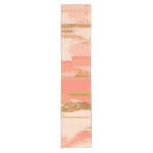 Shades van perzik en goudberoerten korte tafelloper (Voorkant)