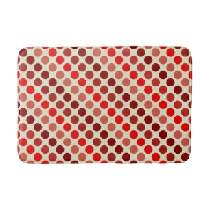 Shades van Red Polka Dots van Shirley Taylor Badmat