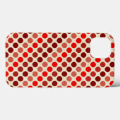 Shades van Red Polka Dots van Shirley Taylor Case-Mate iPhone Case (Achterkant (horizontaal))