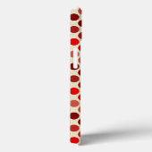 Shades van Red Polka Dots van Shirley Taylor Case-Mate iPhone Case (Achterkant / Rechts)