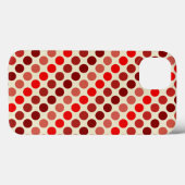 Shades van Red Polka Dots van Shirley Taylor Case-Mate iPhone Case (Achterkant (horizontaal))
