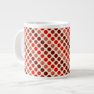 Shades van Red Polka Dots van Shirley Taylor Grote Koffiekop