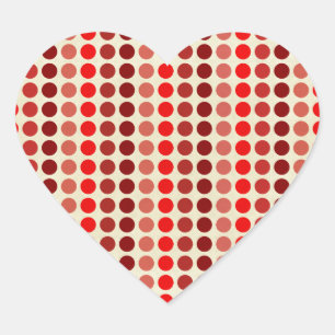 Shades van Red Polka Dots van Shirley Taylor Hart Sticker