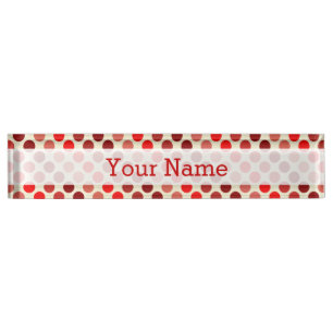 Shades van Red Polka Dots van Shirley Taylor Naambordje